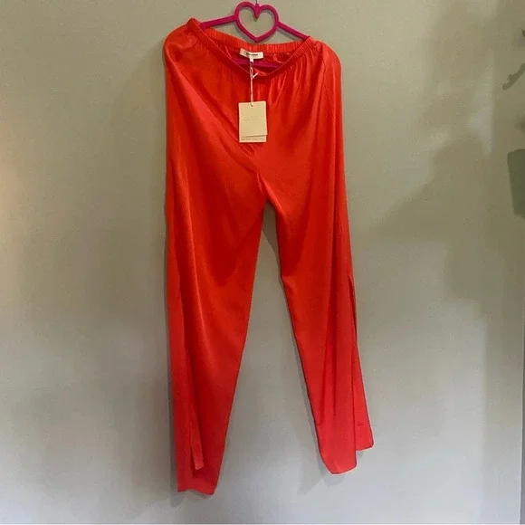 New! Free People x Nouvelle silk95five puma piney set top pants nwt 27084
